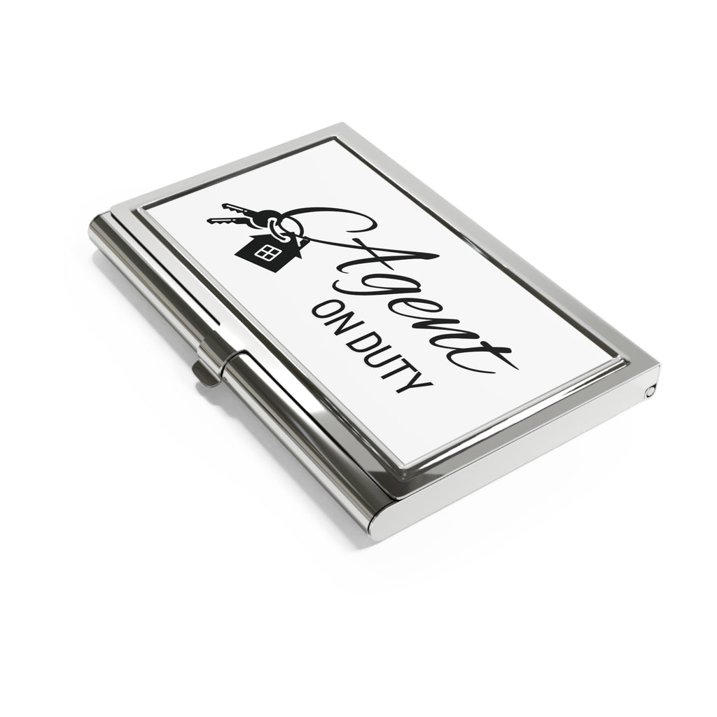 Agent On Duty Business Card Holder — Real Estate Agent Card Case