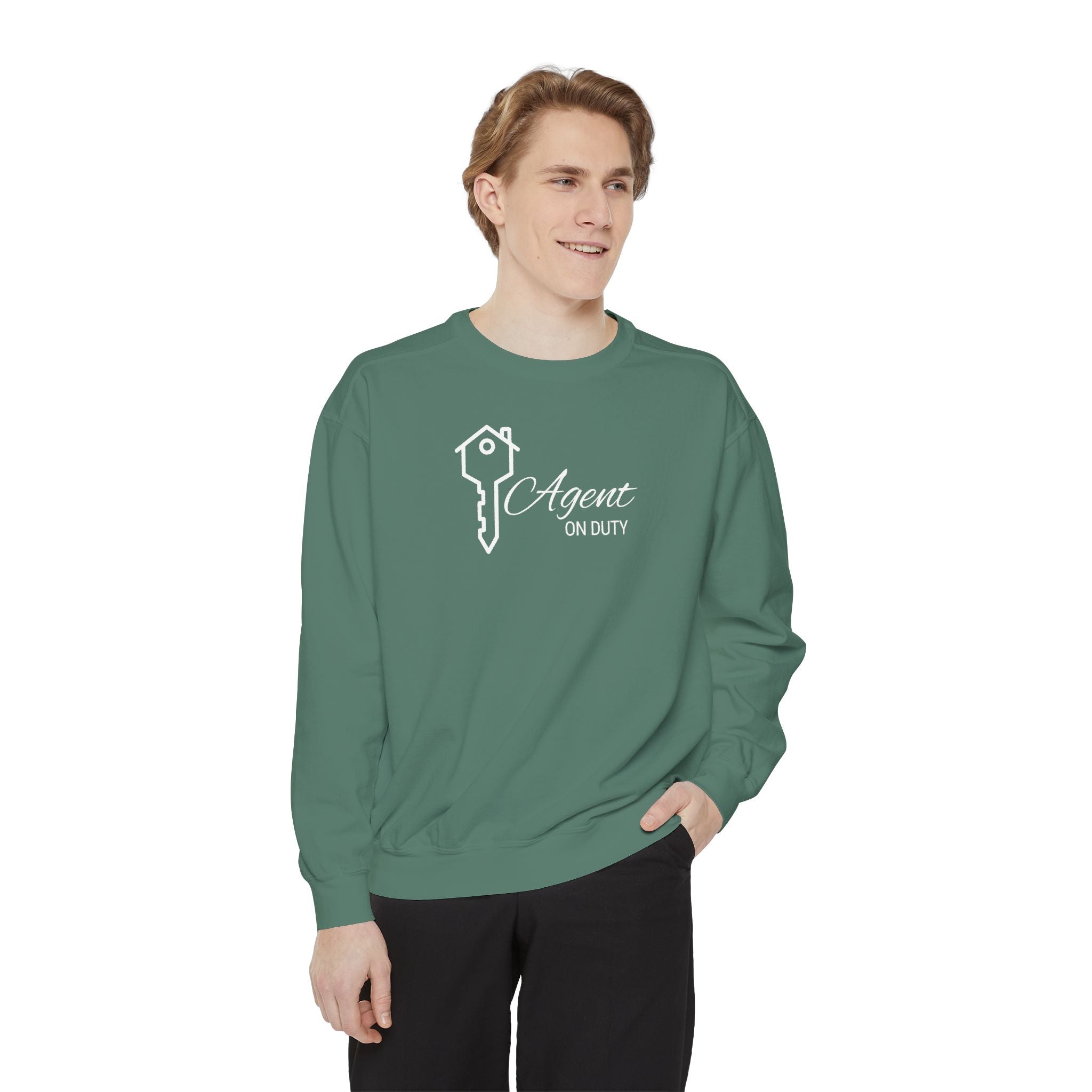 Agent on Duty Sweatshirt | Detective Badge Key Illustration