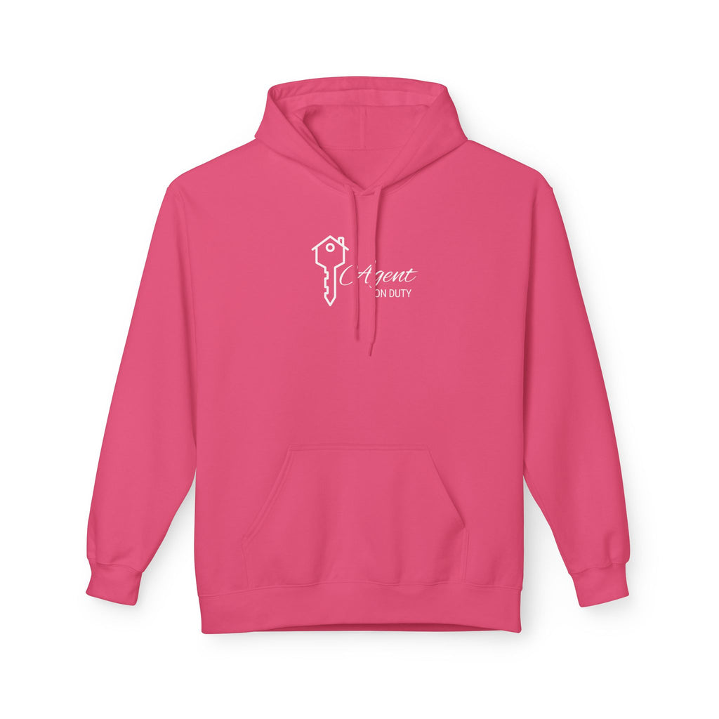Agent On Duty Hoodie — Sleek Real Estate Agent Key Logo Pullover