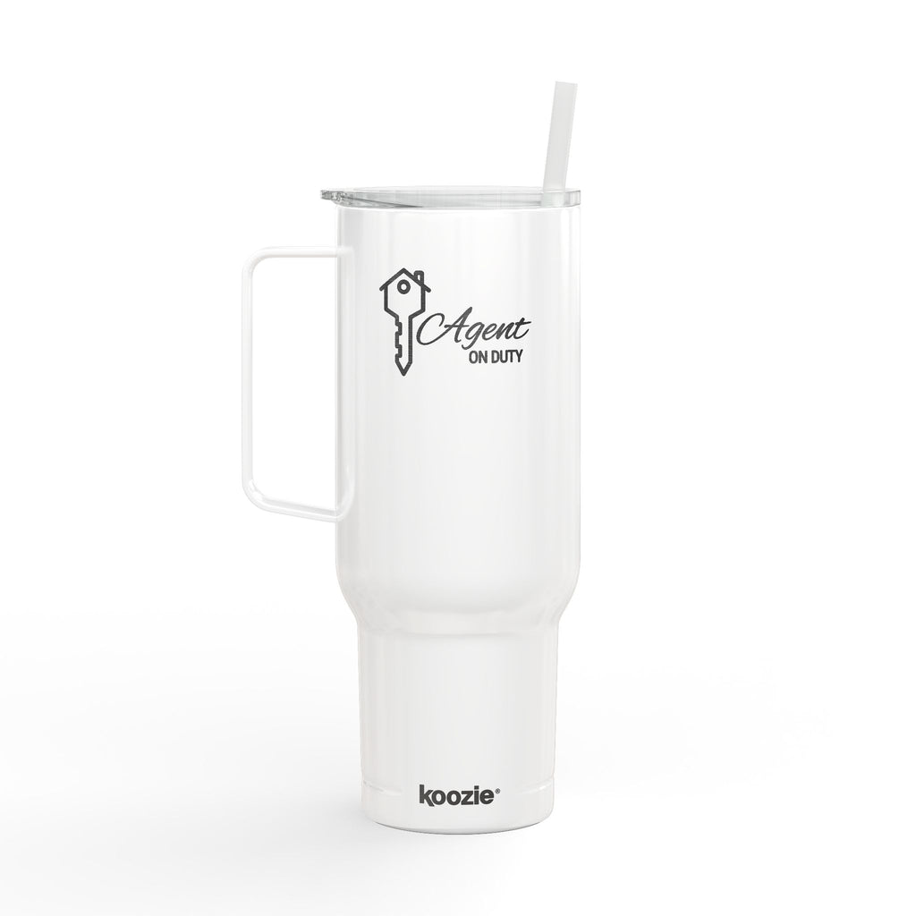 Agent On Duty 40oz Insulated Tumbler with Lid — Engraved Travel Mug