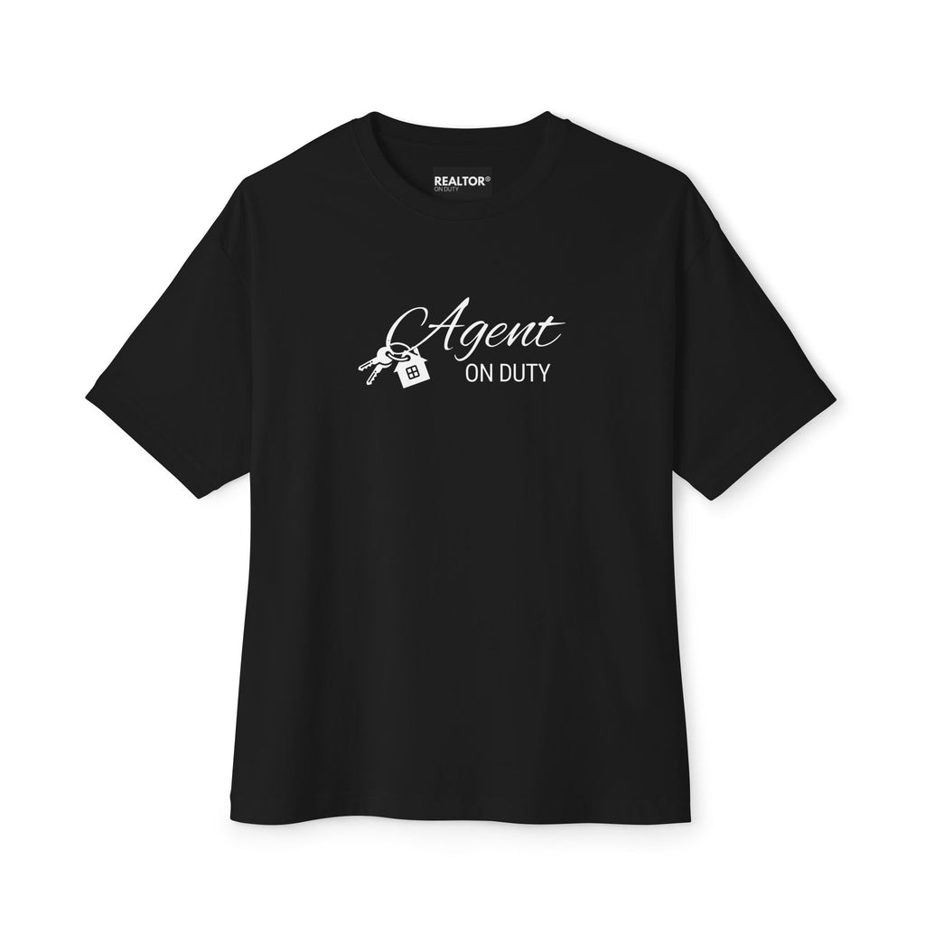 Black Unisex Oversized Boxy Tee