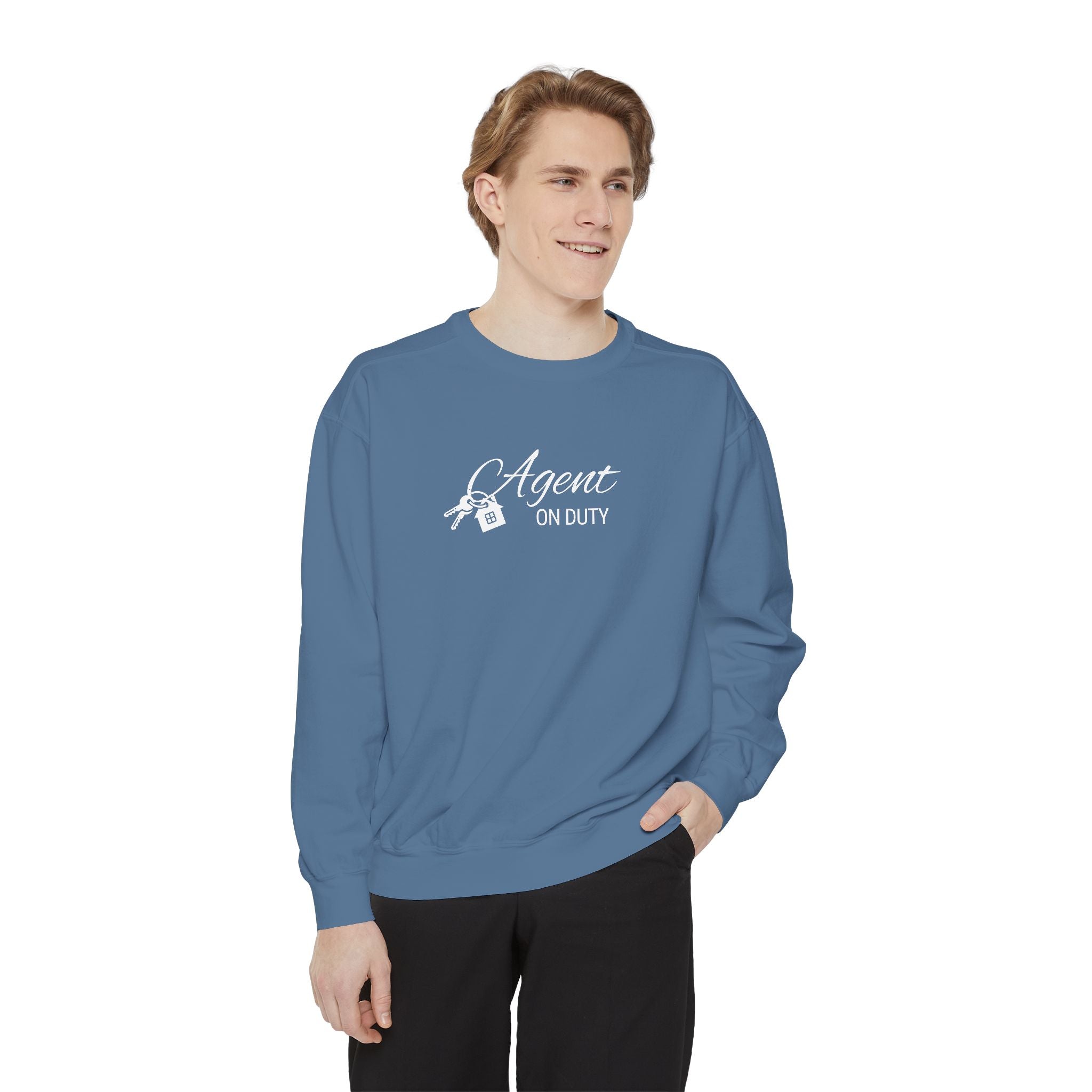 Agent on Duty Sweatshirt | Detective Badge Key Illustration