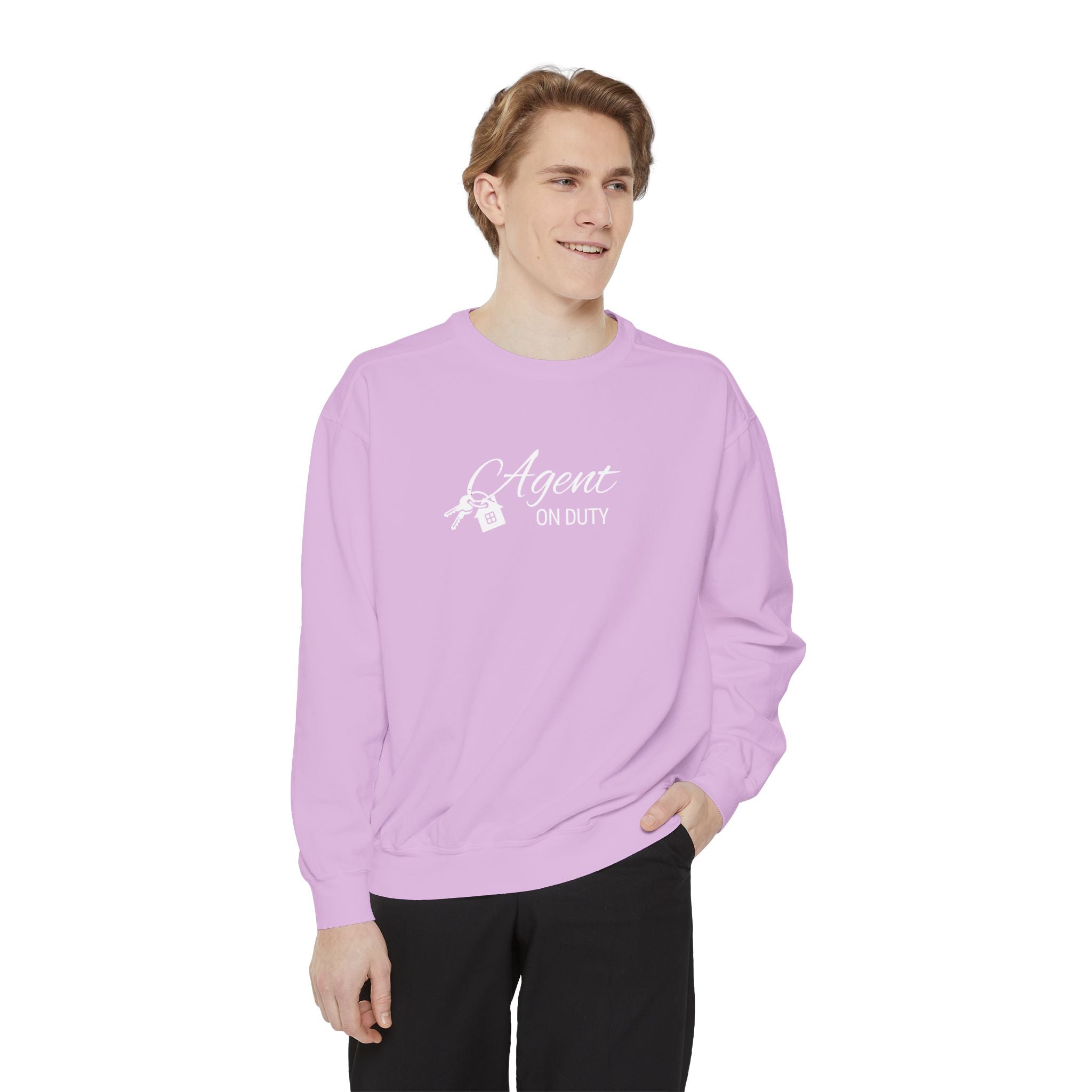 Agent on Duty Sweatshirt | Detective Badge Key Illustration