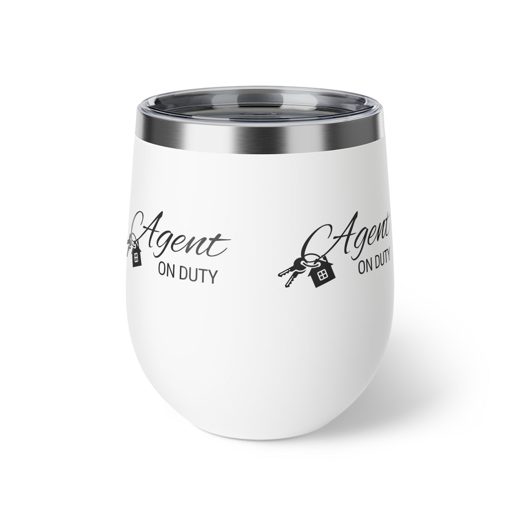 Agent On Duty 12oz Insulated Wine Tumbler