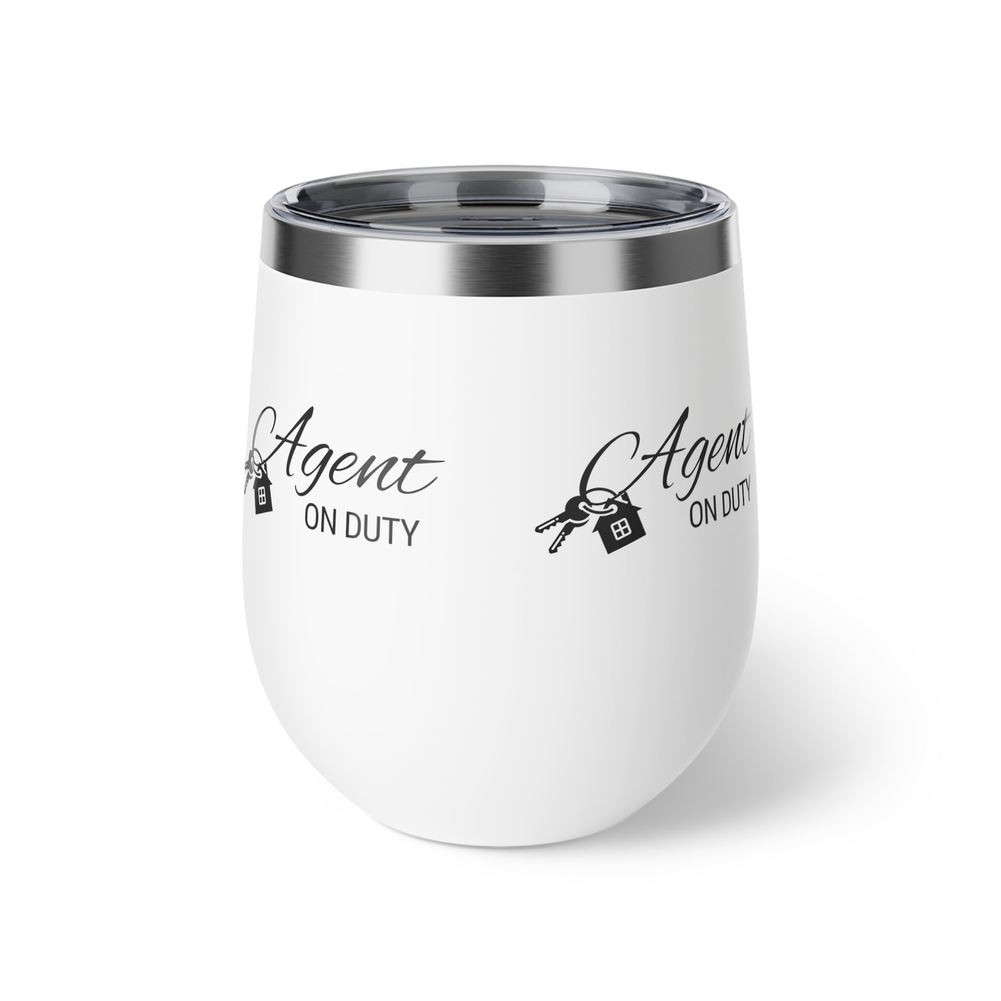 Agent On Duty 12oz Insulated Wine Tumbler