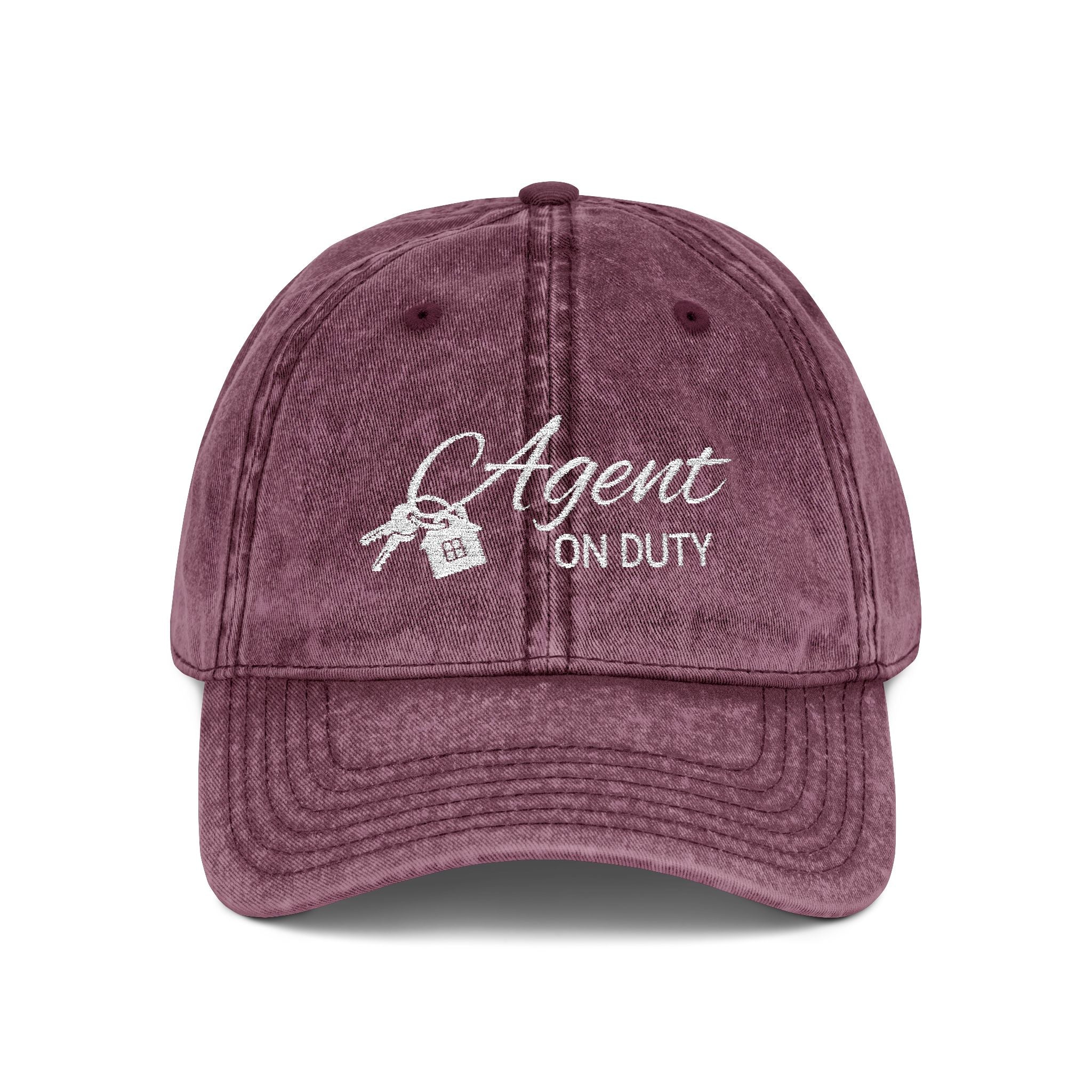 Agent On Duty Embroidered Vintage Baseball Cap