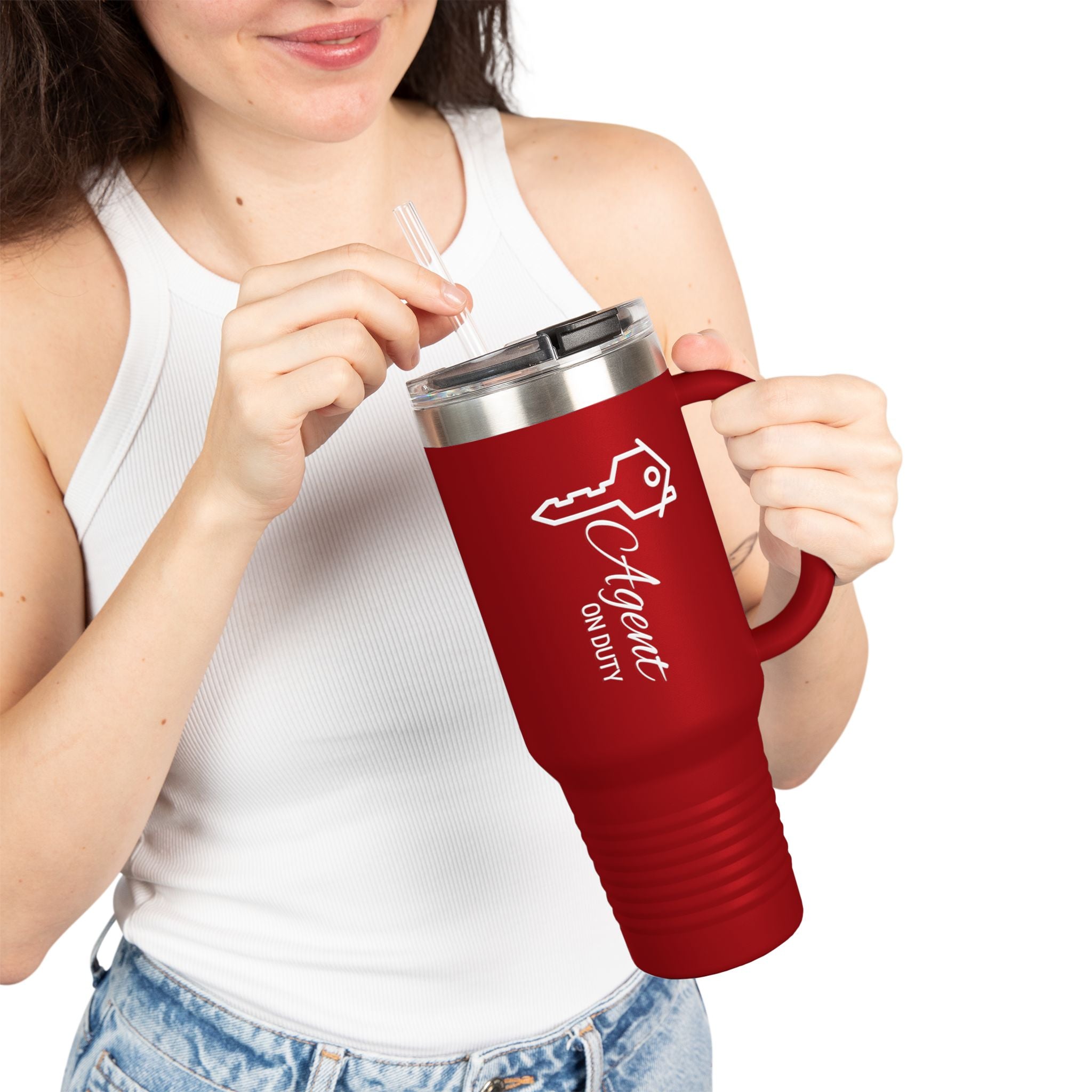 Agent On Duty Key Logo Travel Mug | 40oz Insulated Tumbler