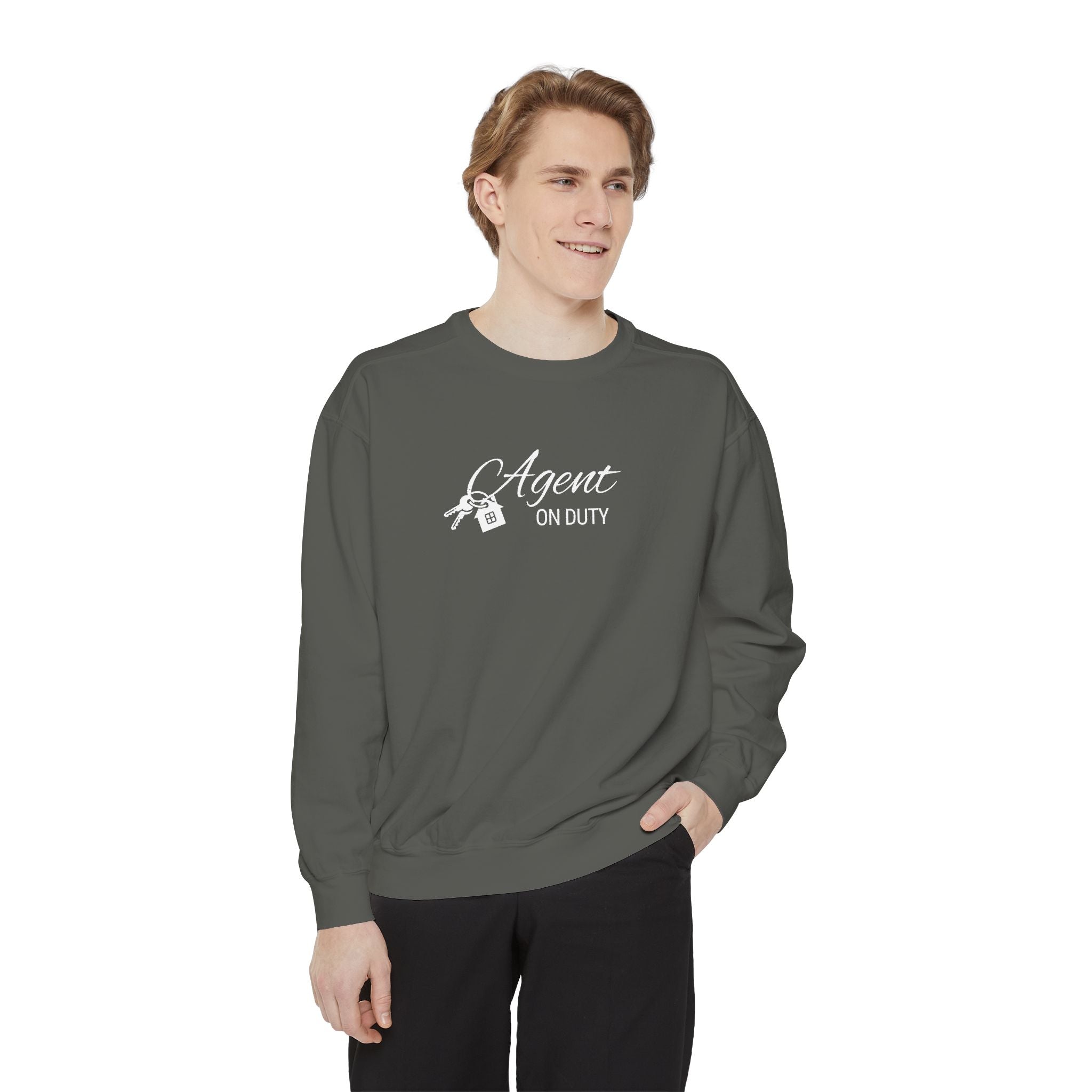 Agent on Duty Sweatshirt | Detective Badge Key Illustration