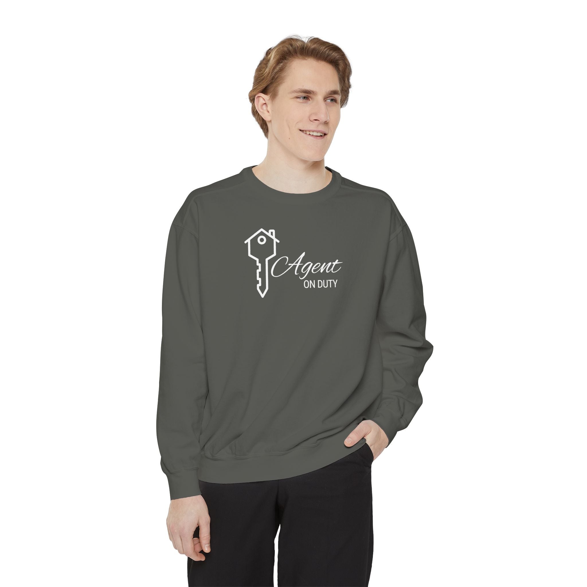 Agent on Duty Sweatshirt | Detective Badge Key Illustration