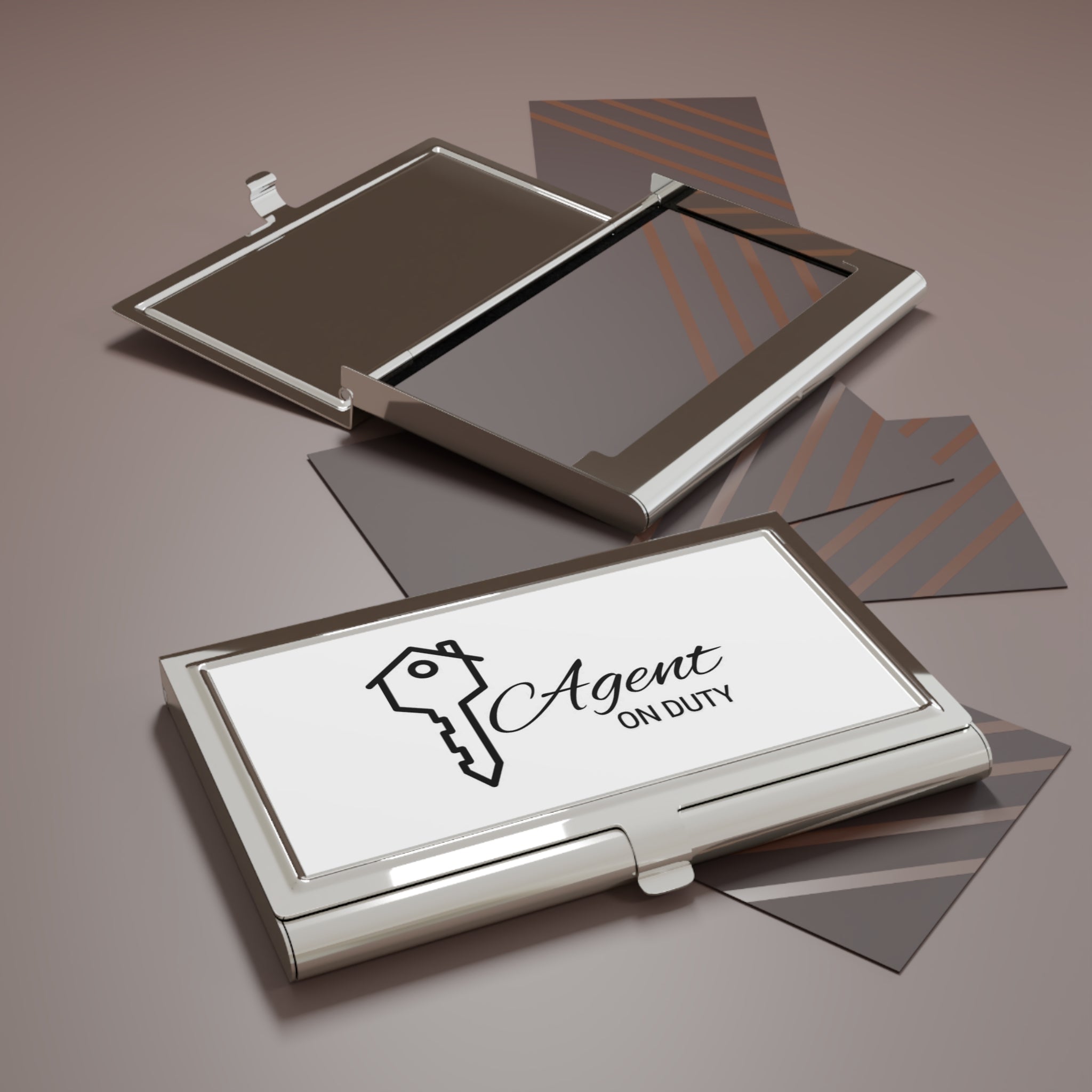 Agent on Duty Business Card Holder