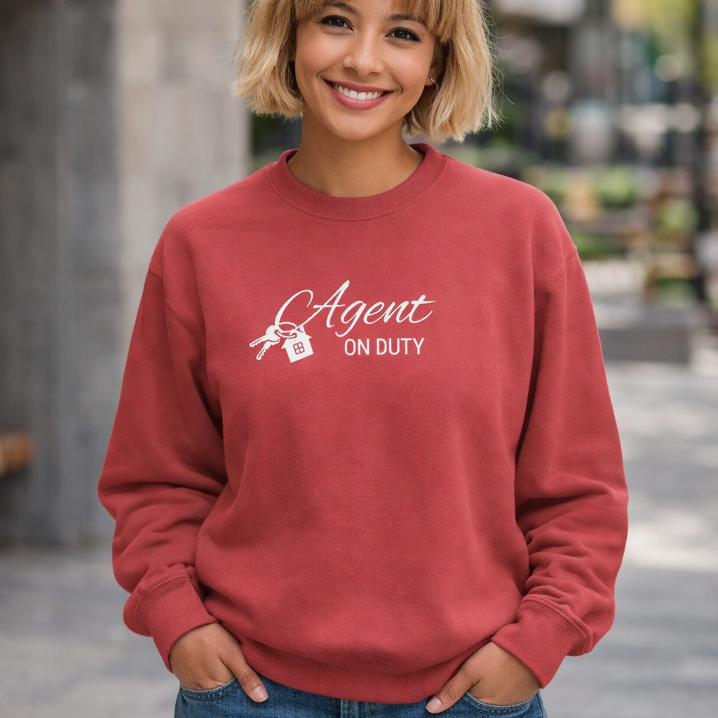 Agent on Duty Sweatshirt | Detective Badge Key Illustration