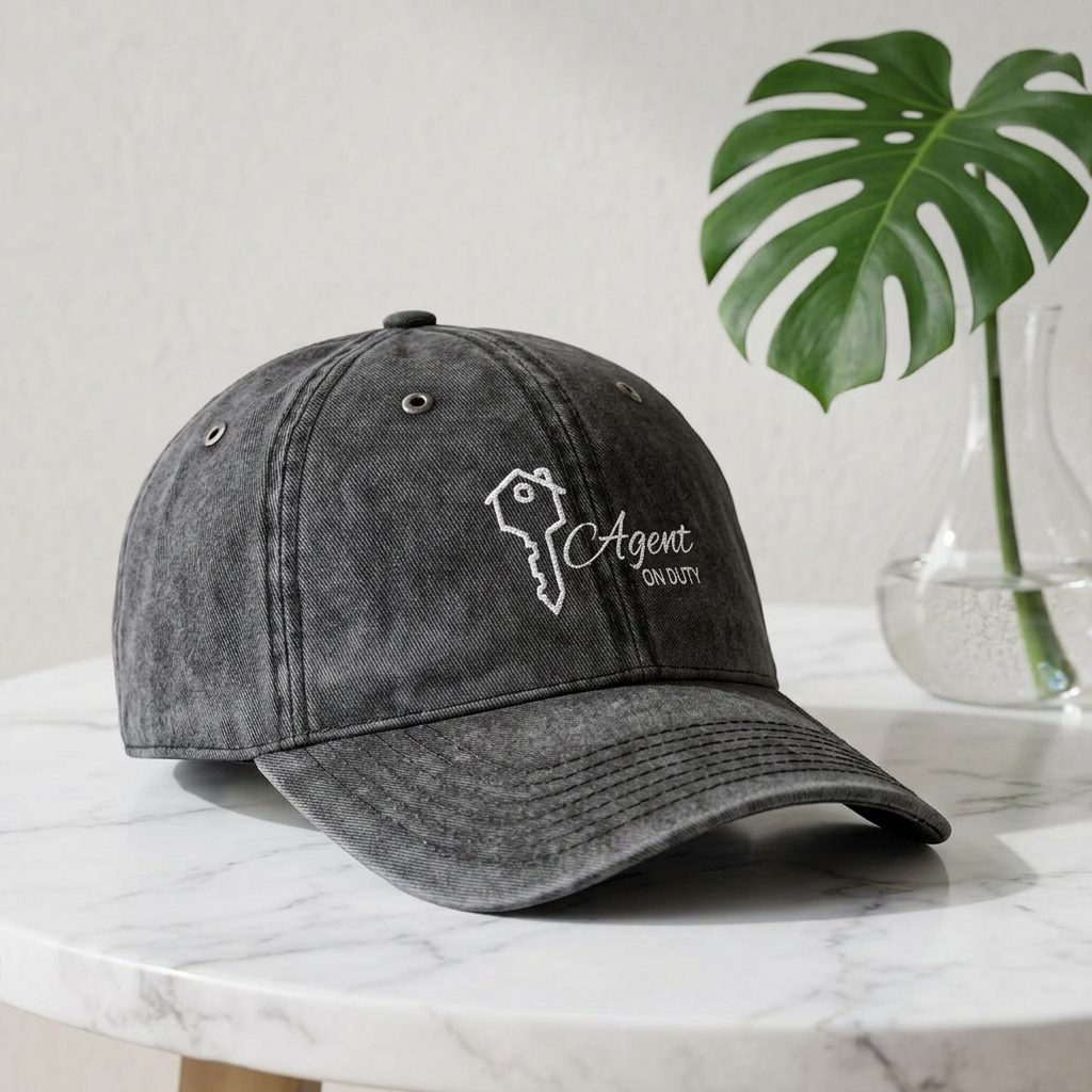 Agent On Duty Embroidered Vintage Baseball Cap