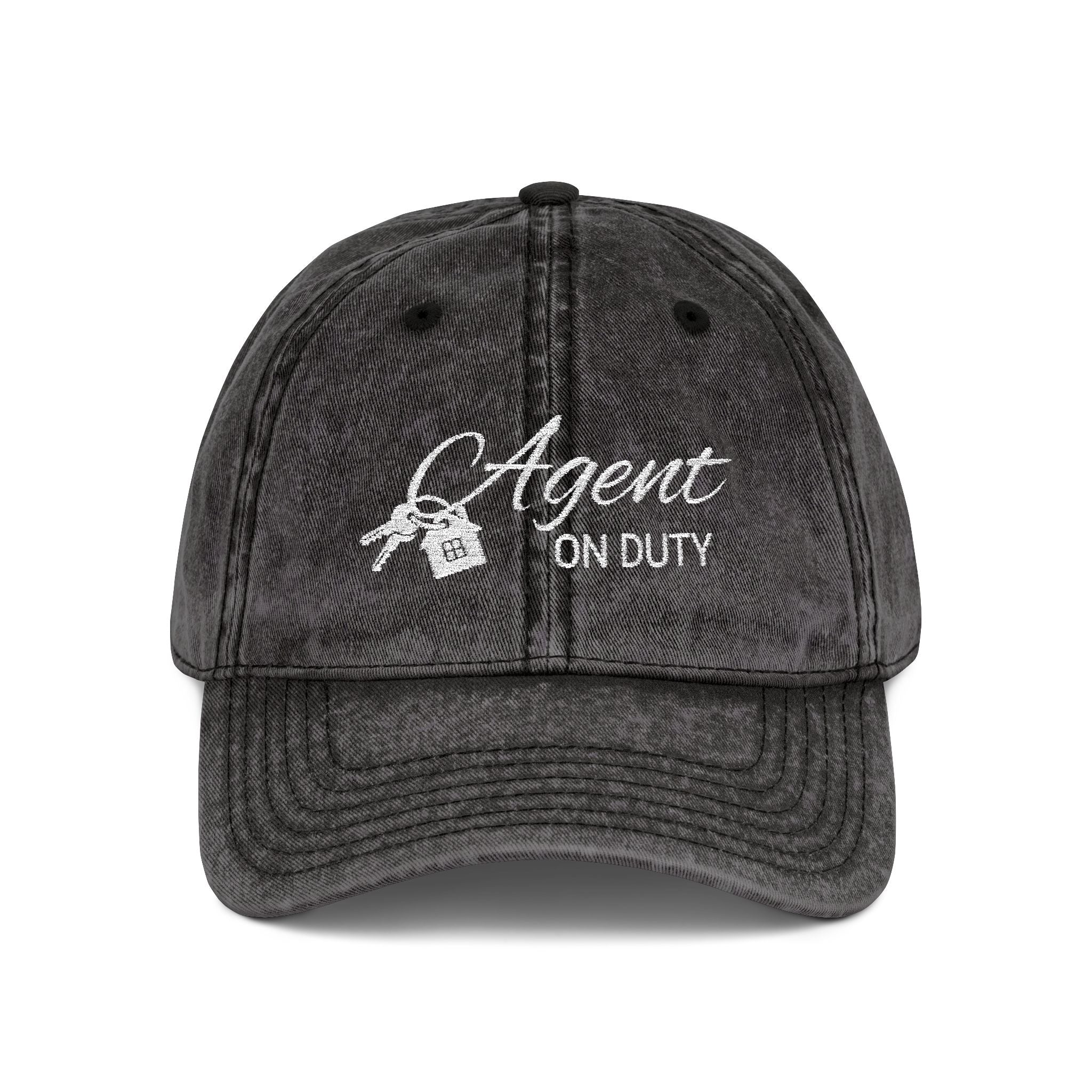 Agent On Duty Embroidered Vintage Baseball Cap