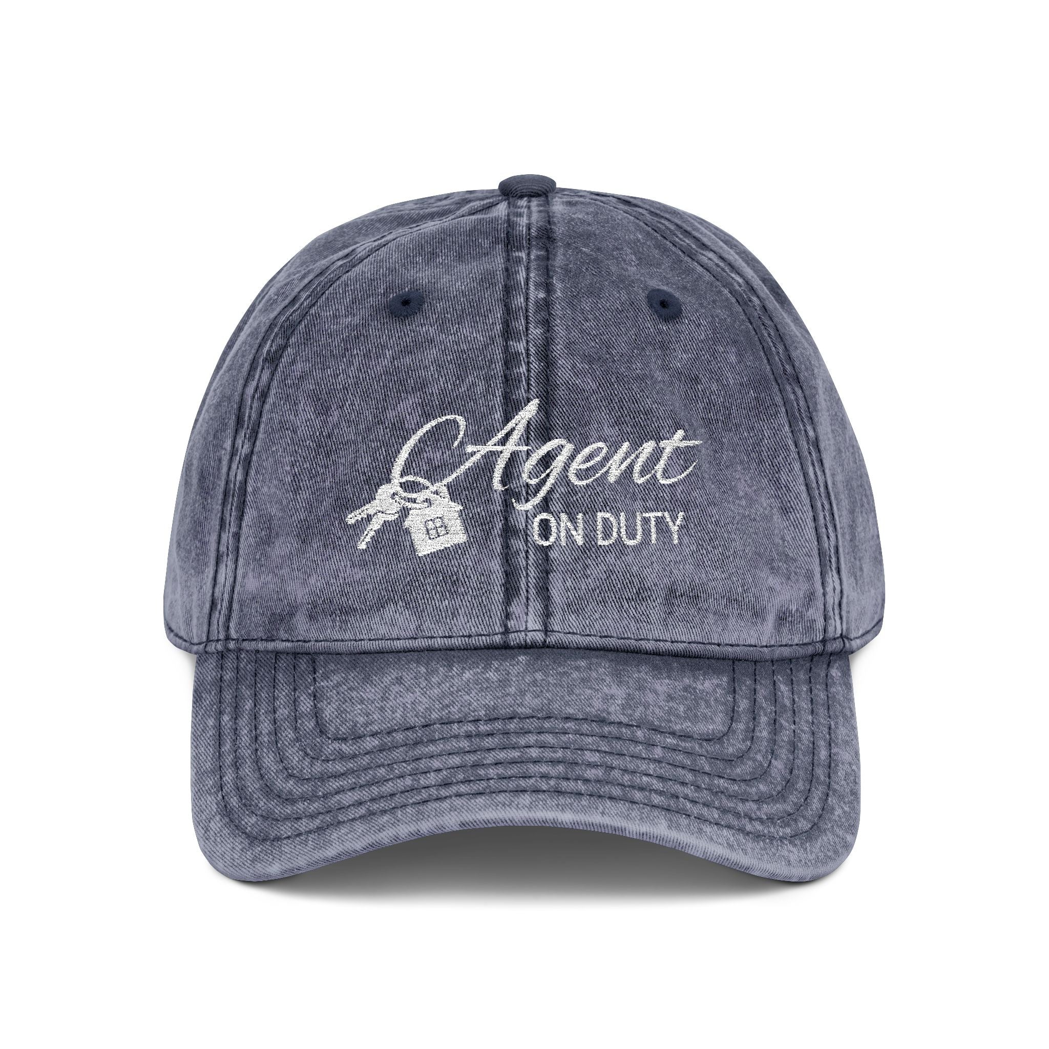 Agent On Duty Embroidered Vintage Baseball Cap