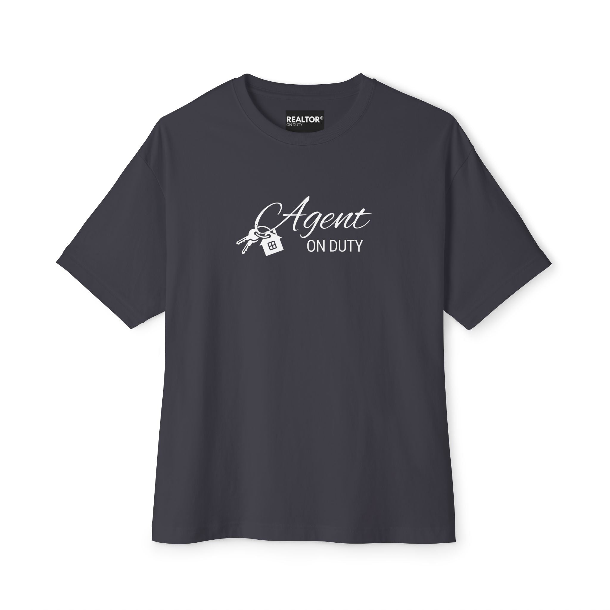 Black Unisex Oversized Boxy Tee