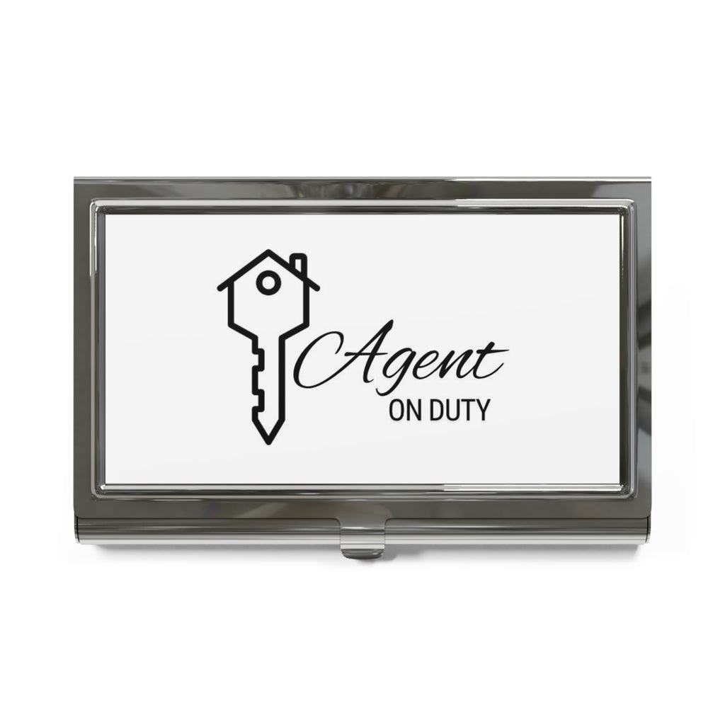 Agent on Duty Business Card Holder