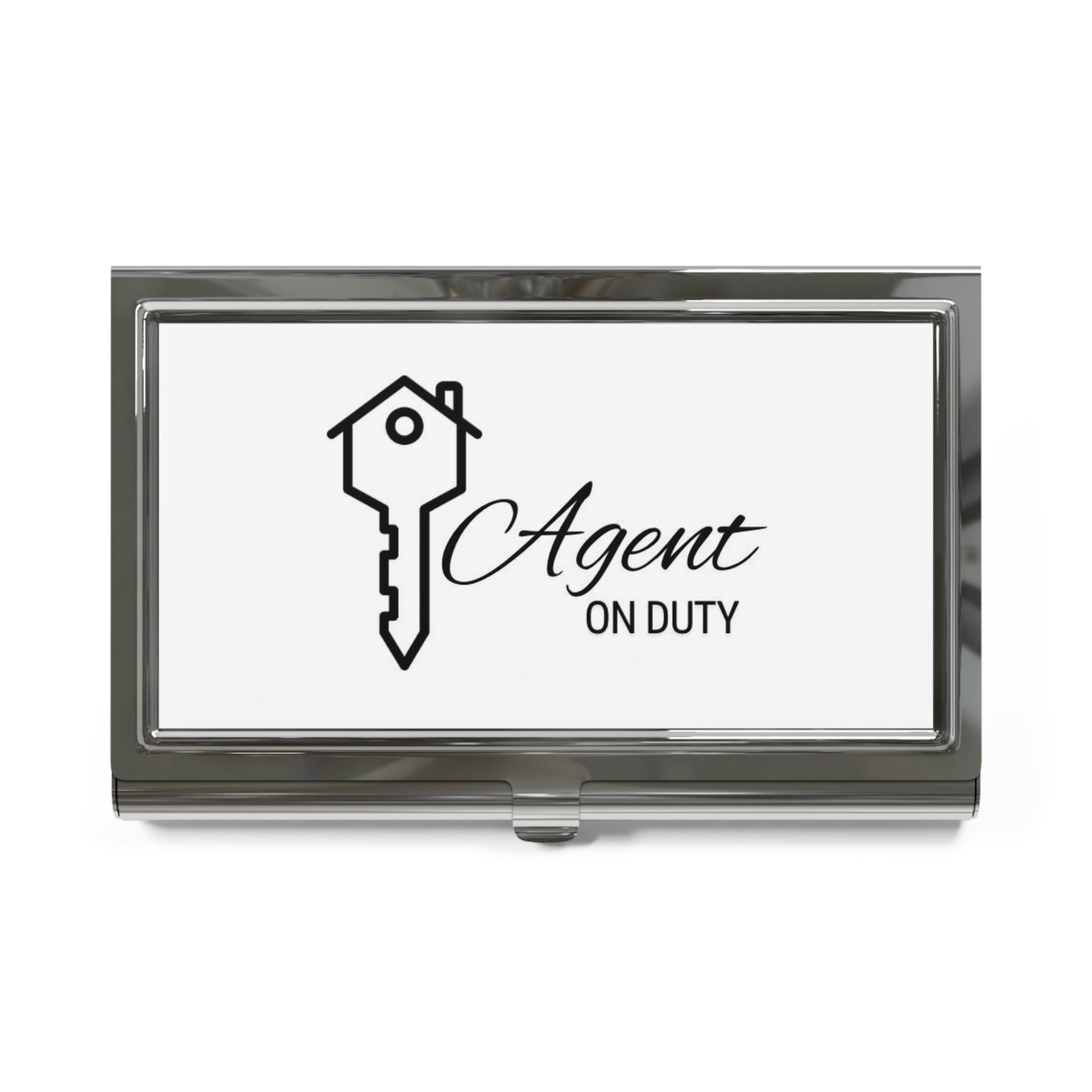 Agent on Duty Business Card Holder