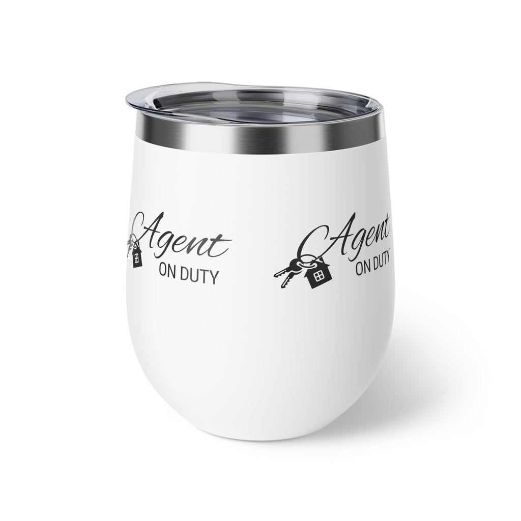 Agent On Duty 12oz Insulated Wine Tumbler