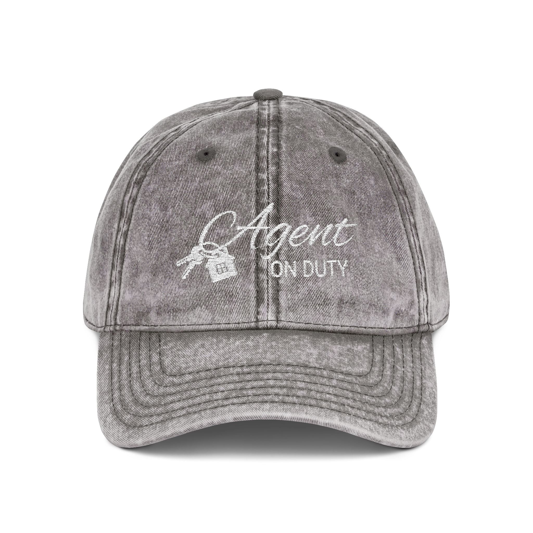 Agent On Duty Embroidered Vintage Baseball Cap
