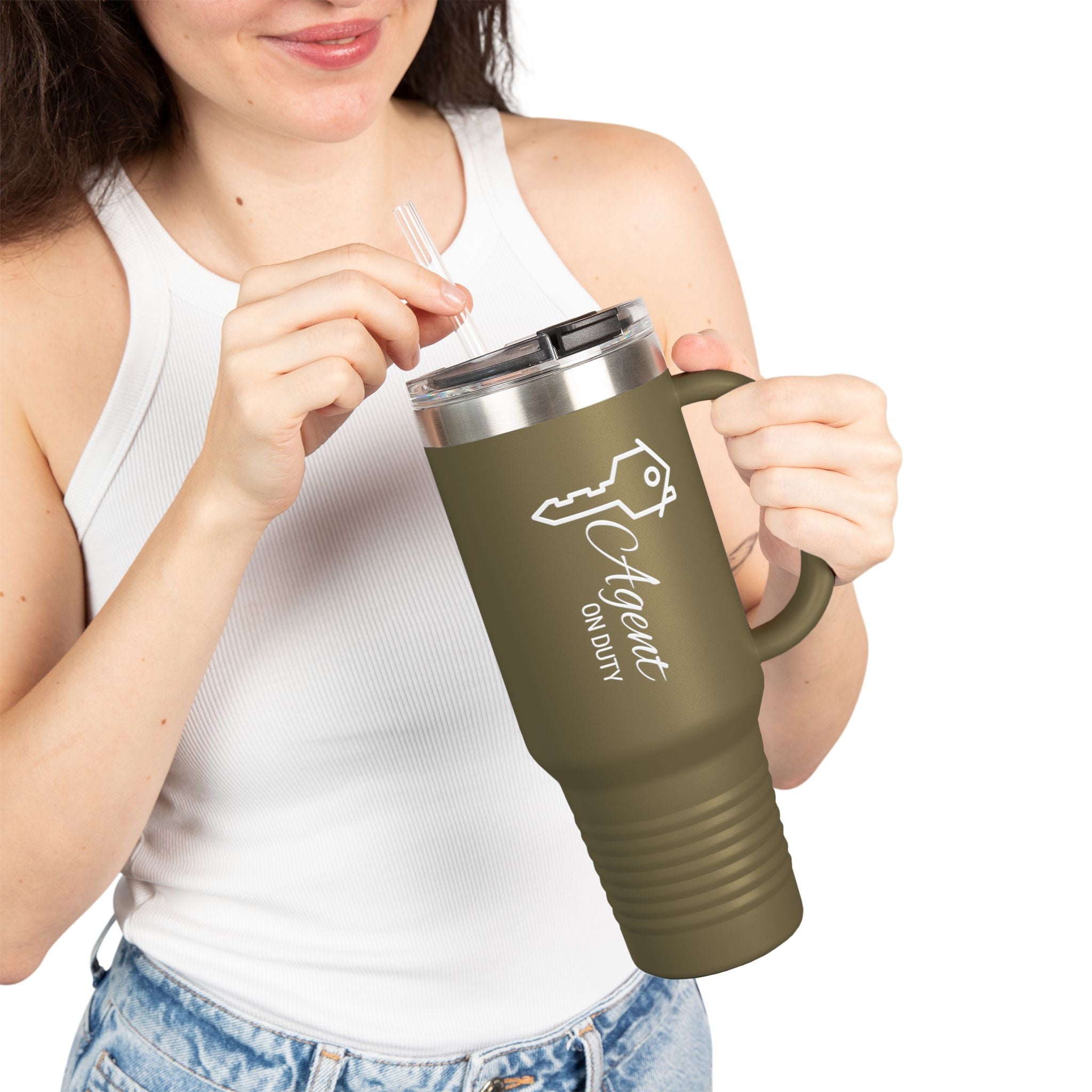 Agent On Duty Key Logo Travel Mug | 40oz Insulated Tumbler