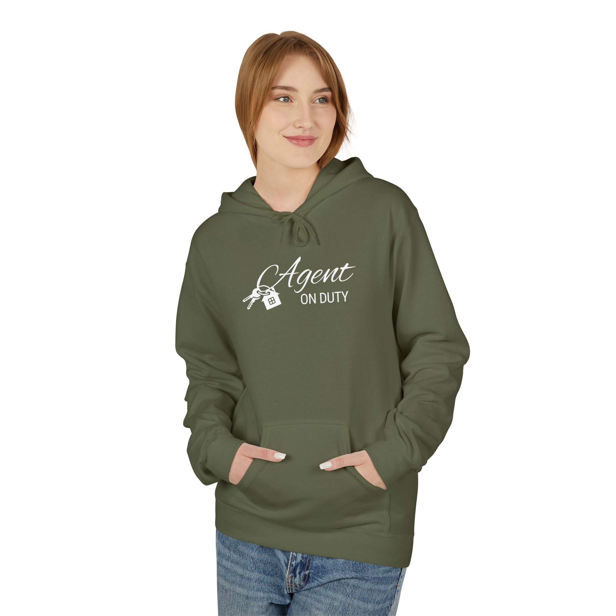 Agent On Duty Hoodie — Sleek Real Estate Agent Logo Pullover