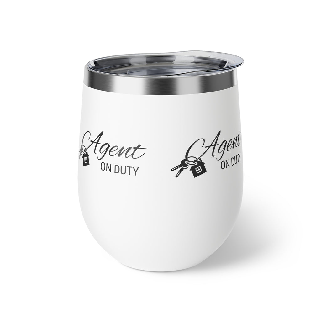 Agent On Duty 12oz Insulated Wine Tumbler
