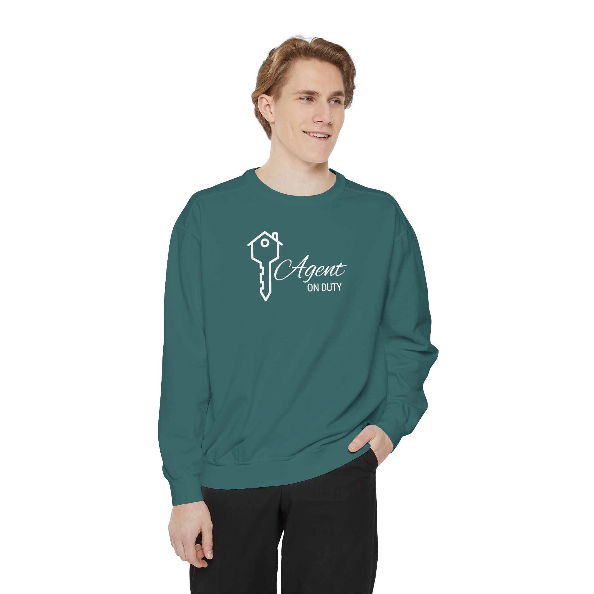 Agent on Duty Sweatshirt | Detective Badge Key Illustration