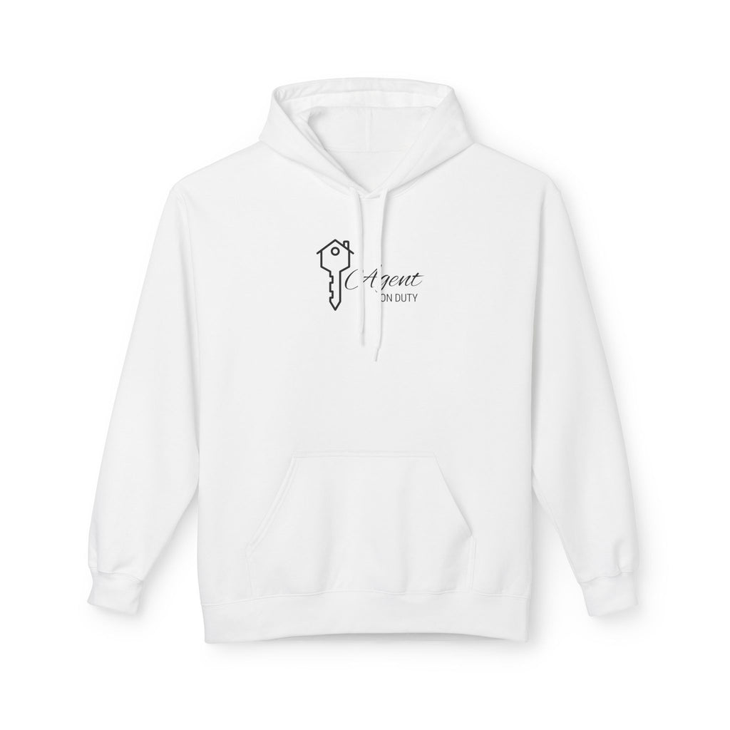 Agent On Duty Hoodie — Sleek Real Estate Agent Key Logo Pullover