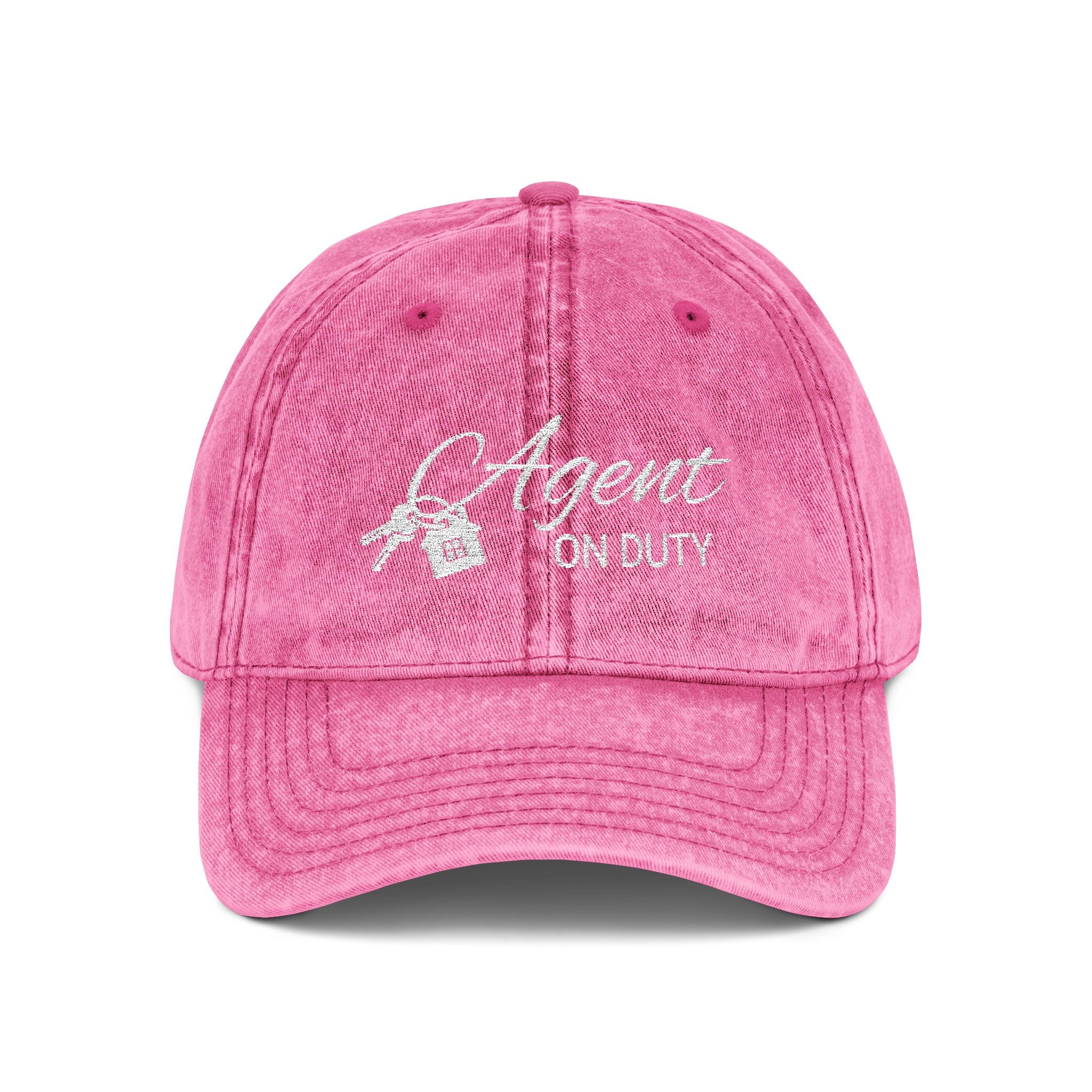 Agent On Duty Embroidered Vintage Baseball Cap