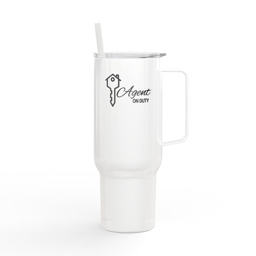 Agent On Duty 40oz Insulated Tumbler with Lid — Engraved Travel Mug